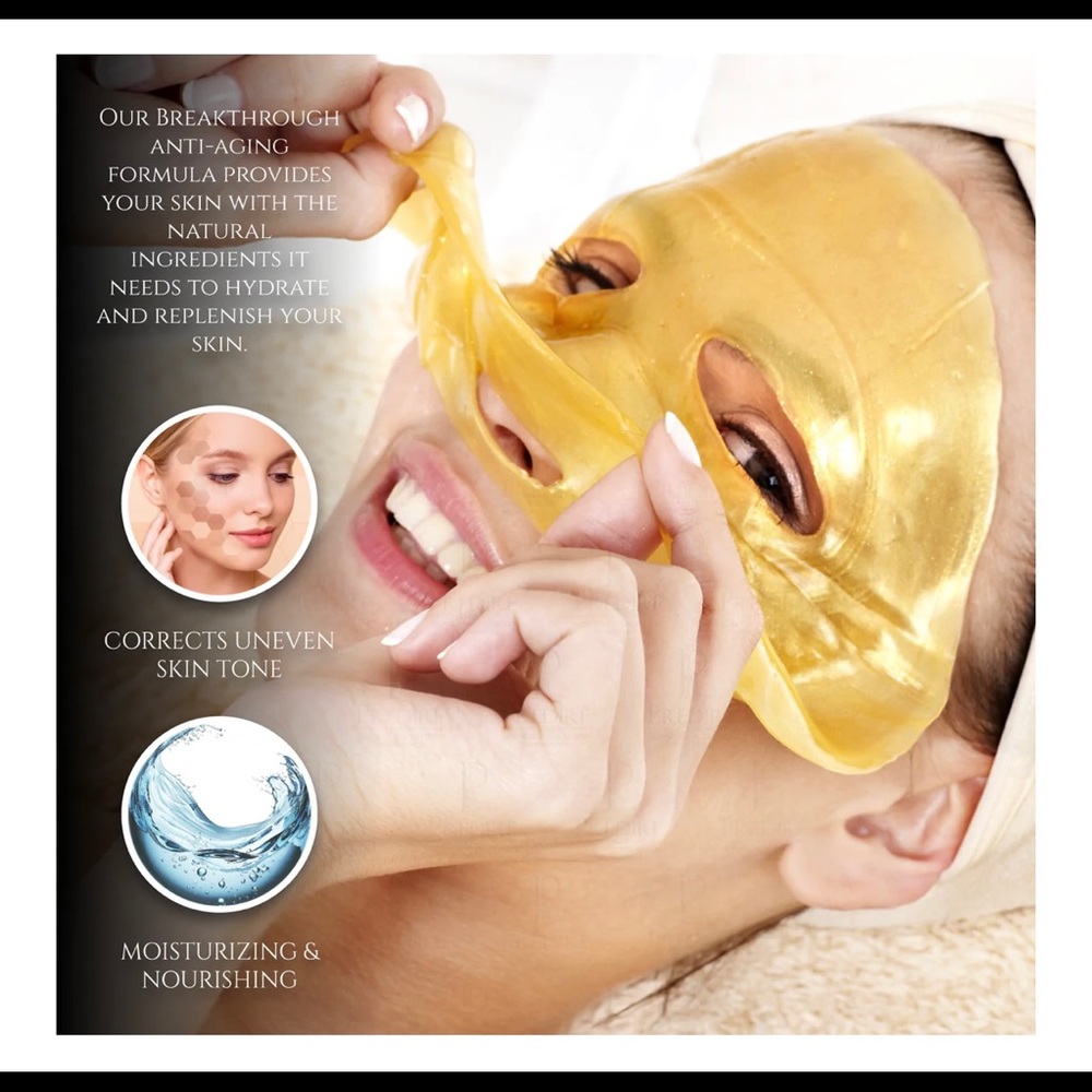 Set of 10 Anti Aging Oxygen, Vitamin E Booster & Cell Renewal Collagen Masks - Picture 3 of 5
